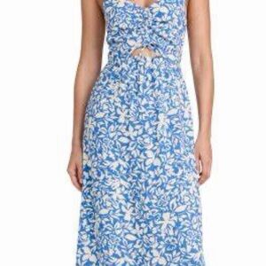 Z supply winslet Floral Blue and White Women's Dress size medium